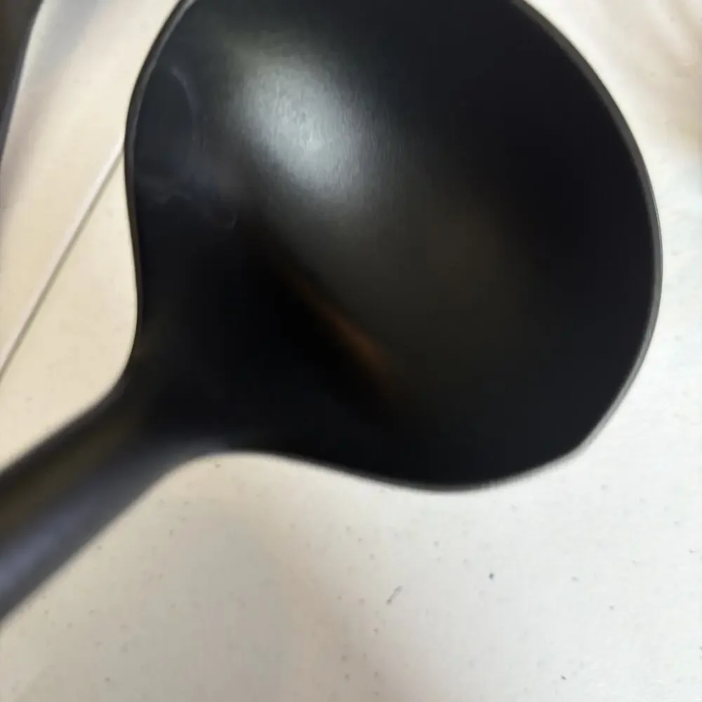 Cuisinart lot of 3 soup ladle Nylon Spoon Slotted Turner spatula pasta Black